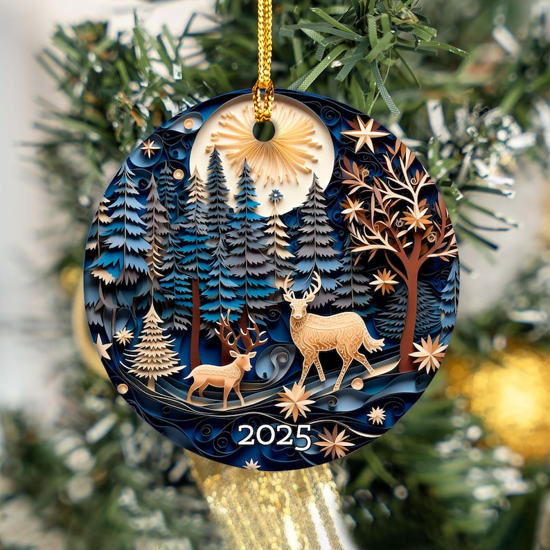 Christmas Ornament 2025 Christmas Decoration Holiday Gift Idea Round Ceramic Gift Exchange Gift Idea Xmas Tree 3d Effect Ornament 1757056933970.jpg