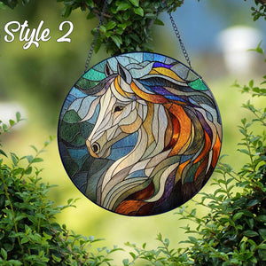 Horse Suncatcher Stained Glass Equestrian Gifts Horse Ranch Suncatcher Gifts Horse Window Decor Horse Glass Suncatcher Lover Horse Gift 1757131204755.jpg