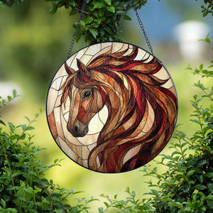 Horse Suncatcher Stained Glass Equestrian Gifts Horse Ranch Suncatcher Gifts Horse Window Decor Horse Glass Suncatcher Lover Horse Gift 1757131204787.jpg