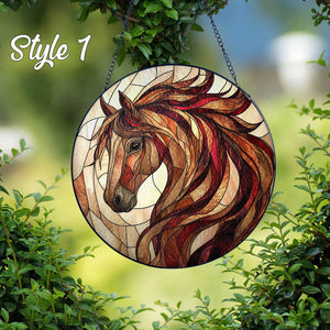 Horse Suncatcher Stained Glass Equestrian Gifts Horse Ranch Suncatcher Gifts Horse Window Decor Horse Glass Suncatcher Lover Horse Gift 1757131204931.jpg