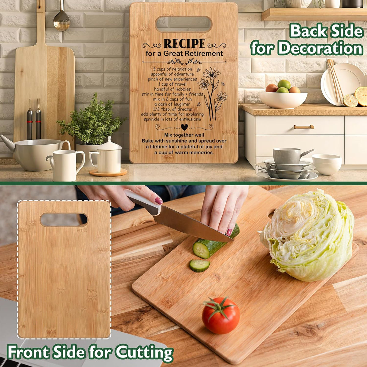 Retirement Gifts For Women 2025 Retired Cutting Board Gifts Coworker Leaving Gifts For Women Going Away Gifts For Coworker Boss Lady Leader Colleague Friends Recipe For A Great Retirement 1757410612579.jpg