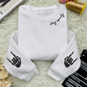 Stay Spooky Embroidered Sweatshirt Cute Halloween Crewneck For Women Fall Cozy Ghost Sweater Spooky Season Gift Halloween Gift 1757469673961.jpg