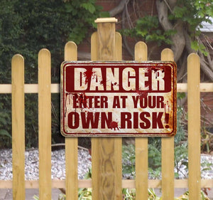 Halloween Decorations Outdoor Scary Metal Sign Halloween Bloody Horror Signs For Party Enter At Your Own Risk 12 X8  1757470794762.jpg