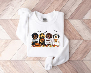 Halloween Dog Sweatshirt Dachshund Ghost Dogs Sweatshirt Halloween Sweatshirt Halloween Sweater Ghost Dog Shirt Halloween Dachshund 1757472926569.jpg