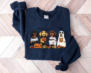Halloween Dog Sweatshirt Dachshund Ghost Dogs Sweatshirt Halloween Sweatshirt Halloween Sweater Ghost Dog Shirt Halloween Dachshund 1757472926574.jpg