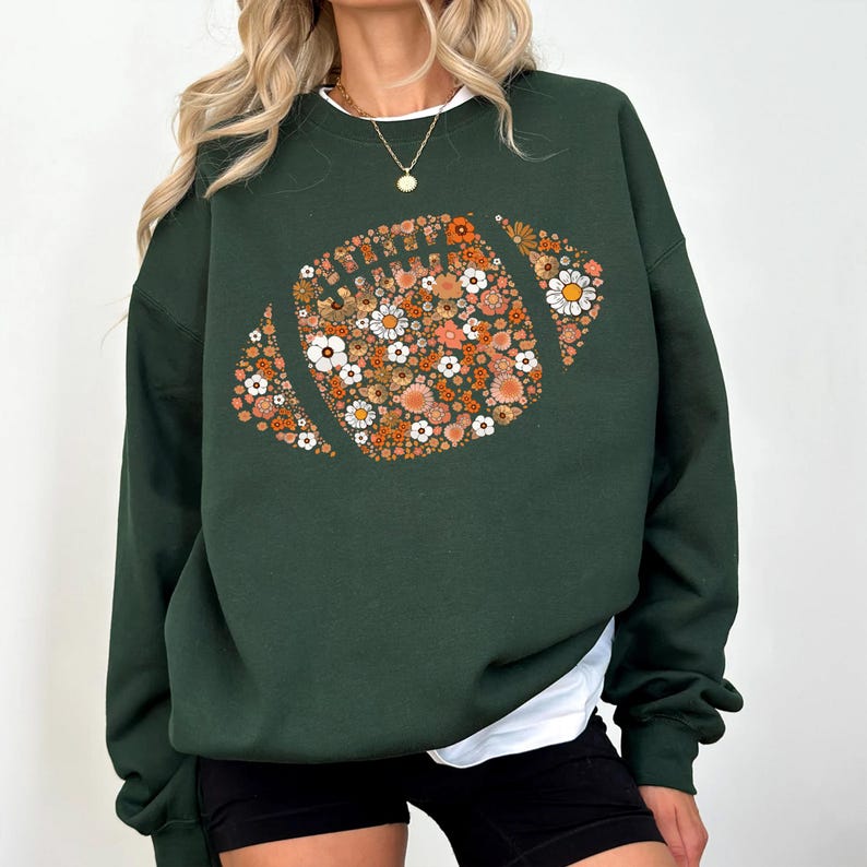Floral Football Shirt Football Bow Sweatshirt Football Mom Shirt Game Day Shirt Fall Football Season Tee Sports Gift 1757563165093.jpg