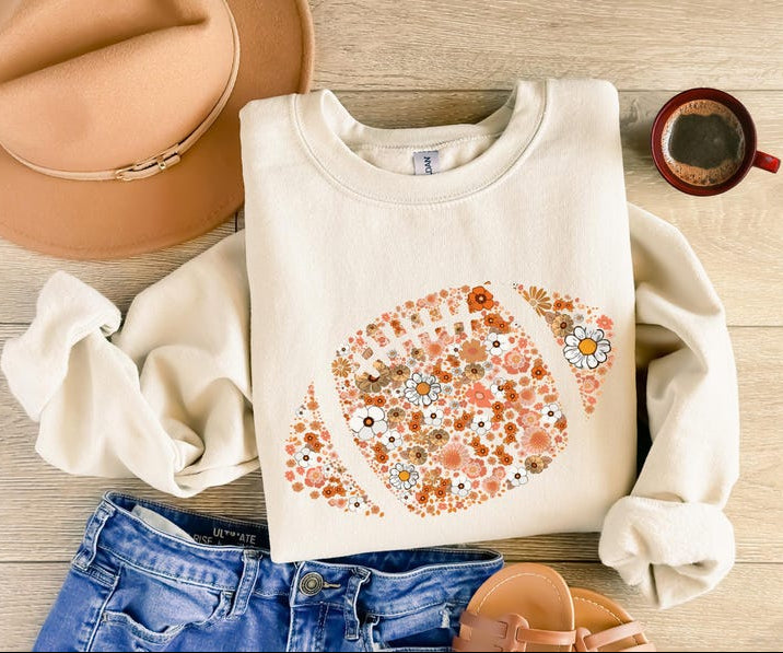 Floral Football Shirt Football Bow Sweatshirt Football Mom Shirt Game Day Shirt Fall Football Season Tee Sports Gift 1757563165126.jpg