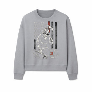 Firefighter Tribute Art Print | American Flag | Retro Fireman Design | First Responder Memorial | Firefighter Memorial Gift - Sweatshirt 1757912426284.jpg