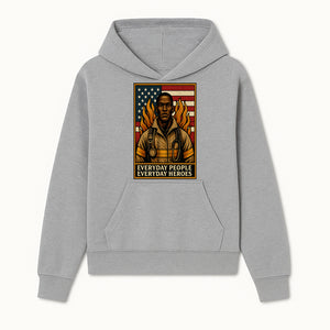 Everyday Heroes Firefighter Art Print - Motivational Wall Decor for First Responders, Community Appreciation, and USA Pride - Hoodie 1757912426667.jpg