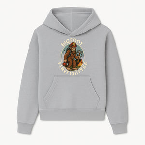 Bigfoot Firefighter T-Shirt | Funny Sasquatch Graphic Tee | Fireman Bigfoot Design | Unique Gift for Firefighters and Nature Lovers - Hoodie 1757912426970.jpg