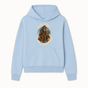 Bigfoot Firefighter T-Shirt | Funny Sasquatch Graphic Tee | Fireman Bigfoot Design | Unique Gift for Firefighters and Nature Lovers - Hoodie 1757912427771.jpg