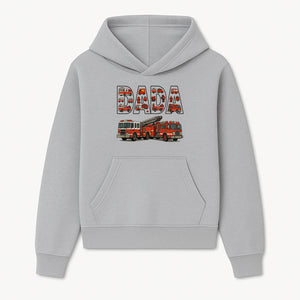 Firefighter Dad Graphic Tee, Cute Fire Truck Design, Father's Day Gift, Fireman Apparel, Unique Dad Shirt for Firefighters - Hoodie 1757912430822.jpg