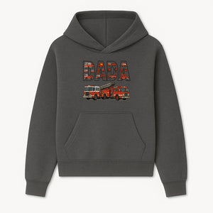 Firefighter Dad Graphic Tee, Cute Fire Truck Design, Father's Day Gift, Fireman Apparel, Unique Dad Shirt for Firefighters - Hoodie 1757912431135.jpg