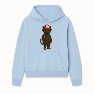 Adorable Firefighter Cat Figurine with Hat and Hose, Cute Home Decor for Cat Lovers, Kids, or Animal Enthusiasts - Hoodie 1757912431555.jpg