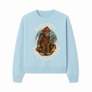 Bigfoot Firefighter T-Shirt | Funny Sasquatch Graphic Tee | Fireman Bigfoot Design | Unique Gift for Firefighters and Nature Lovers - Sweatshirt 1757912434333.jpg