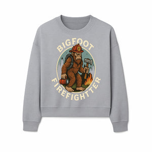 Bigfoot Firefighter T-Shirt | Funny Sasquatch Graphic Tee | Fireman Bigfoot Design | Unique Gift for Firefighters and Nature Lovers - Sweatshirt 1757912435138.jpg