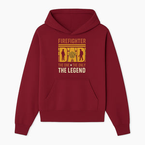 Firefighter Dad T-Shirt - The One & Only Legend | Gift for Firefighters | Rescue Service Apparel | Hero Dad Tee - Hoodie 1757912436081.jpg