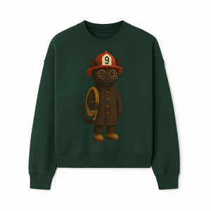 Adorable Firefighter Cat Figurine with Hat and Hose, Cute Home Decor for Cat Lovers, Kids, or Animal Enthusiasts - Sweatshirt 1757912437749.jpg