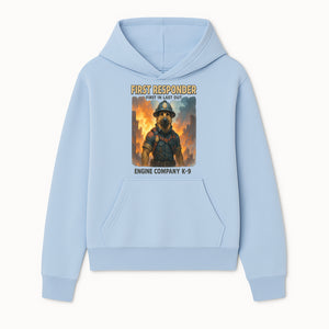 Dog Firefighter First Responder K-9 Engine Company Art Print, Unique Fireman Decor for Dog Lovers and First Responder Fans - Hoodie 1757912438310.jpg