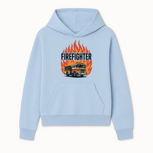 Firefighter Graphic Tee with Fire Truck Design | Bold Firefighter Apparel for Heroes | Perfect Gift for Firefighters and Fans - Hoodie 1757912438752.jpg
