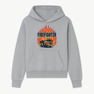 Firefighter Graphic Tee with Fire Truck Design | Bold Firefighter Apparel for Heroes | Perfect Gift for Firefighters and Fans - Hoodie 1757912439686.jpg