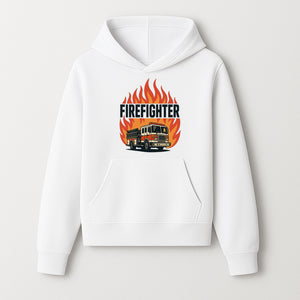 Firefighter Graphic Tee with Fire Truck Design | Bold Firefighter Apparel for Heroes | Perfect Gift for Firefighters and Fans - Hoodie 1757912439828.jpg