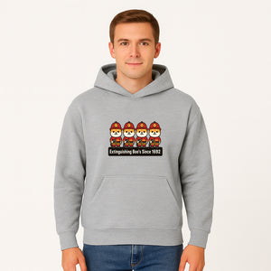 Firefighter Dog Cartoon Sticker - Extinguishing Boo's Since 1692 Cute Pet Lover Gift for Kids and Adults - Hoodie 1757912439960.jpg