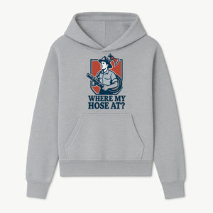 Funny Firefighter T-Shirt - Where My Hose At? - Casual Men s Graphic Tee for Firemen, Gift Idea for Firefighters and Humor Lovers - Hoodie 1757912440278.jpg