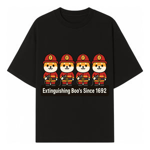 Firefighter Dog Cartoon Sticker - Extinguishing Boo's Since 1692 Cute Pet Lover Gift for Kids and Adults - T-shirt 1757912440412.jpg