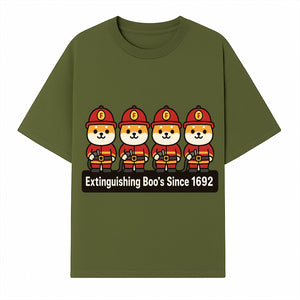 Firefighter Dog Cartoon Sticker - Extinguishing Boo's Since 1692 Cute Pet Lover Gift for Kids and Adults - T-shirt 1757912440811.jpg