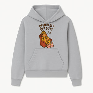 Officially Off Duty Firefighter Sleepy Design T-Shirt - Fun Relaxed Gift for Firefighters & Emergency Responders - Hoodie 1757912440939.jpg