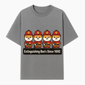 Firefighter Dog Cartoon Sticker - Extinguishing Boo's Since 1692 Cute Pet Lover Gift for Kids and Adults - T-shirt 1757912440968.jpg
