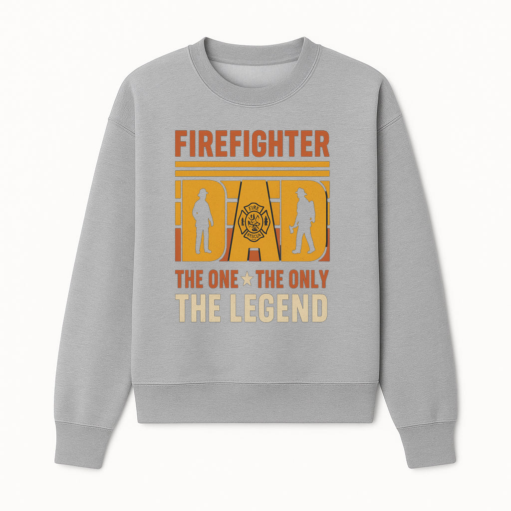 Firefighter Dad T-Shirt - The One & Only Legend | Gift for Firefighters | Rescue Service Apparel | Hero Dad Tee - Sweatshirt 1757912441142.jpg