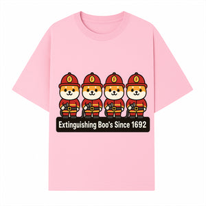 Firefighter Dog Cartoon Sticker - Extinguishing Boo's Since 1692 Cute Pet Lover Gift for Kids and Adults - T-shirt 1757912441277.jpg