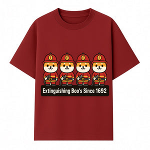 Firefighter Dog Cartoon Sticker - Extinguishing Boo's Since 1692 Cute Pet Lover Gift for Kids and Adults - T-shirt 1757912441404.jpg