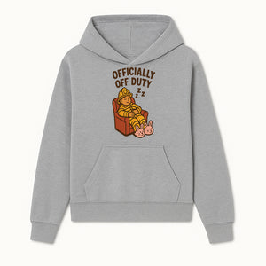 Officially Off Duty Firefighter Sleepy Design T-Shirt - Fun Relaxed Gift for Firefighters & Emergency Responders - Hoodie 1757912441738.jpg