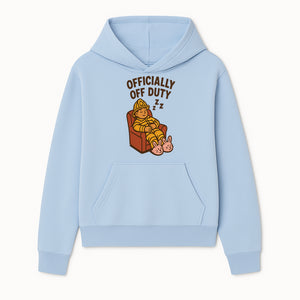 Officially Off Duty Firefighter Sleepy Design T-Shirt - Fun Relaxed Gift for Firefighters & Emergency Responders - Hoodie 1757912441952.jpg