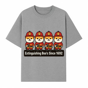 Firefighter Dog Cartoon Sticker - Extinguishing Boo's Since 1692 Cute Pet Lover Gift for Kids and Adults - T-shirt 1757912441986.jpg
