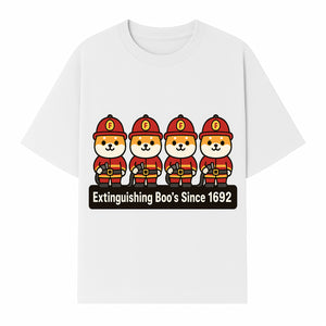 Firefighter Dog Cartoon Sticker - Extinguishing Boo's Since 1692 Cute Pet Lover Gift for Kids and Adults - T-shirt 1757912442232.jpg