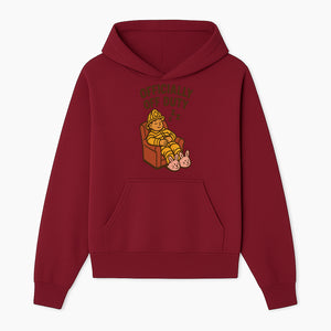 Officially Off Duty Firefighter Sleepy Design T-Shirt - Fun Relaxed Gift for Firefighters & Emergency Responders - Hoodie 1757912442257.jpg