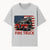 Vintage Fire Truck Graphic Tee | American Flag Design | Firefighter Gift | Red Truck Shirt for Men & Women | Patriotic Apparel - T-shirt 1757912442477.jpg