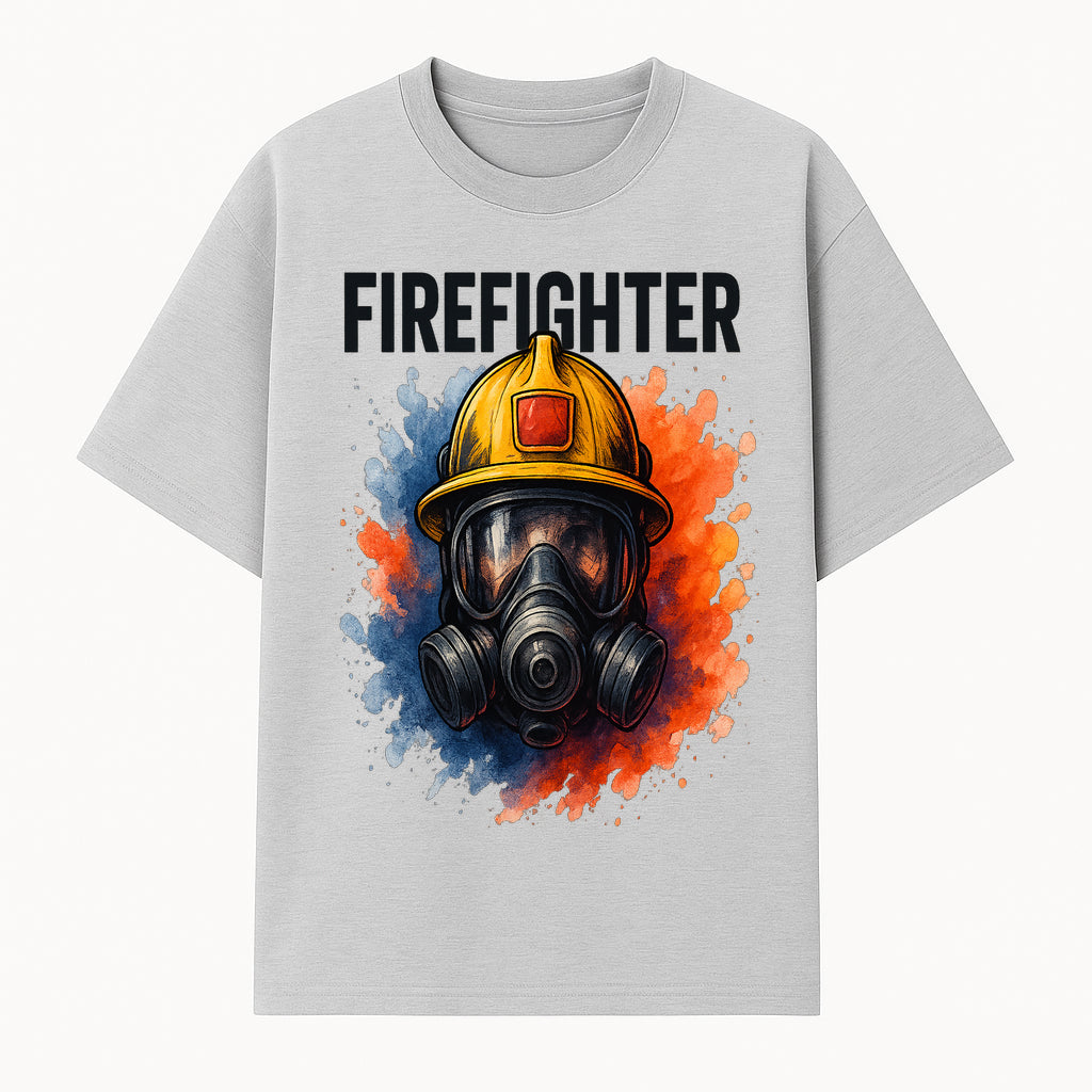 Firefighter Helmet Art Print - Bold Illustrative Design for Home Decor, Gifts for Firefighters, and Heroes - T-shirt 1757912442593.jpg