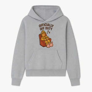 Officially Off Duty Firefighter Sleepy Design T-Shirt - Fun Relaxed Gift for Firefighters & Emergency Responders - Hoodie 1757912442795.jpg
