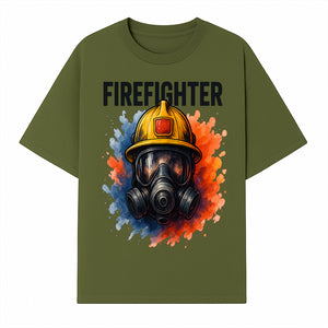 Firefighter Helmet Art Print - Bold Illustrative Design for Home Decor, Gifts for Firefighters, and Heroes - T-shirt 1757912443152.jpg