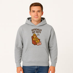 Officially Off Duty Firefighter Sleepy Design T-Shirt - Fun Relaxed Gift for Firefighters & Emergency Responders - Hoodie 1757912444075.jpg