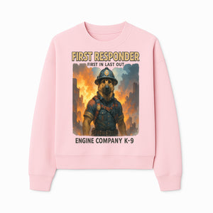 Dog Firefighter First Responder K-9 Engine Company Art Print, Unique Fireman Decor for Dog Lovers and First Responder Fans - Sweatshirt 1757912444812.jpg