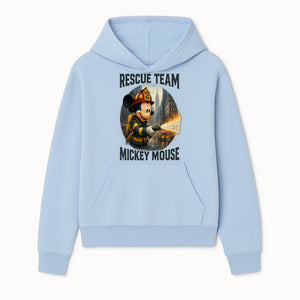 Mickey Mouse Rescue Team Firefighter Graphic Tee, Kids Fireman Shirt, Cartoon Firefighter Costume, Gift for Disney Fans - Hoodie 1757912445323.jpg