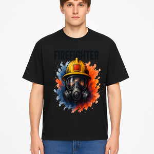Firefighter Helmet Art Print - Bold Illustrative Design for Home Decor, Gifts for Firefighters, and Heroes - T-shirt 1757912445520.jpg