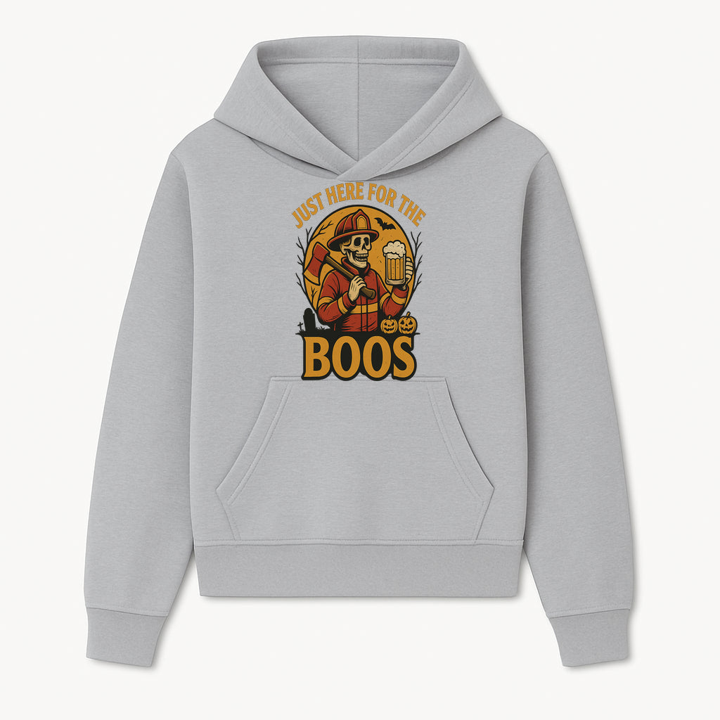 Halloween Skeleton Firefighter Beer Boos Graphic Tee, Spooky Oktoberfest T-Shirt, Funny Trick or Treat Top for Adults - Hoodie 1757912445771.jpg