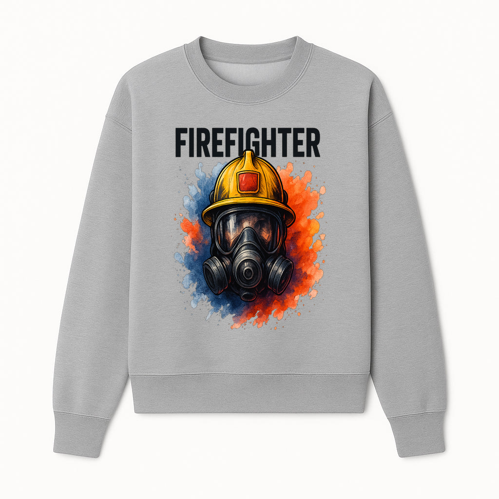Firefighter Helmet Art Print - Bold Illustrative Design for Home Decor, Gifts for Firefighters, and Heroes - Sweatshirt 1757912445845.jpg
